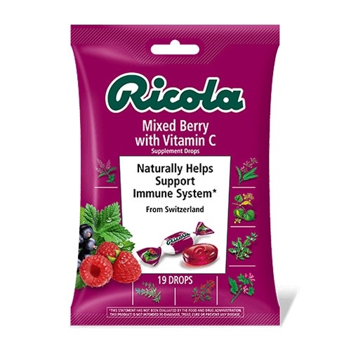 Mixed Berry with Vitamin C Cough Drops (19 drops) Ricola Intelligent